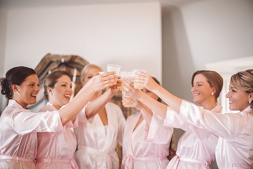 Bridesmaids, Silk Robes, Mimosas, Cheers
