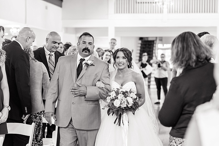 bride, father of the bride, first look, ceremony, aisle